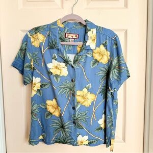 Blue Caribbean Joe Hawaiian button up